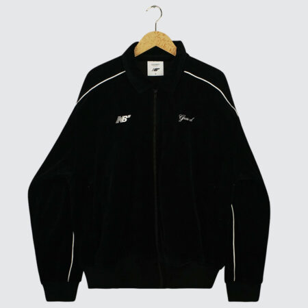Grand Collection x New Balance Numeric Velour Track Jacket Black Grand Collection x New Balance Numeric Velour Track Jacket Black