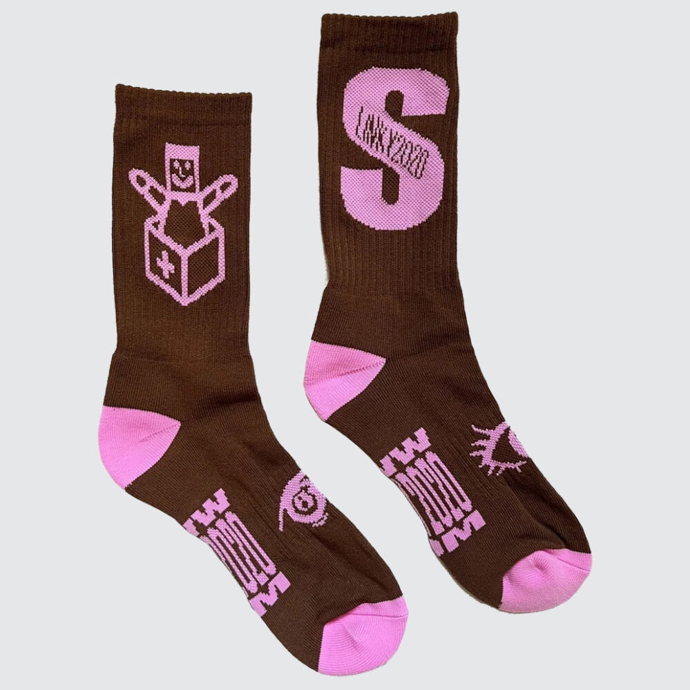 Slinky More Is More Socks Brown Slinky More Is More Socks Brown