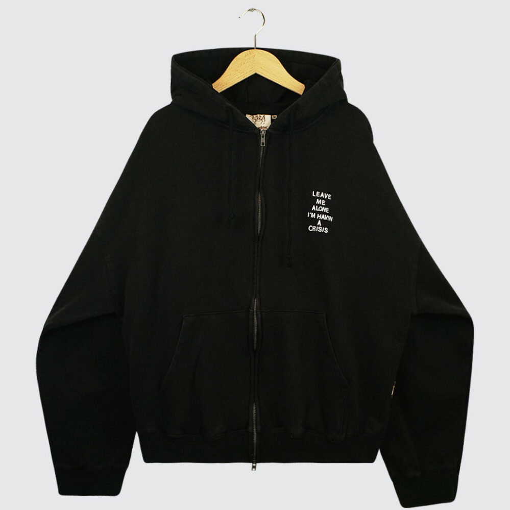 Stingwater Mini Crisis Zip Up Hoodie Acid Black
