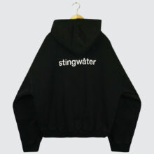 Stingwater Mini Crisis Zip Up Hoodie Acid Black Stingwater Mini Crisis Zip Up Hoodie Acid Black