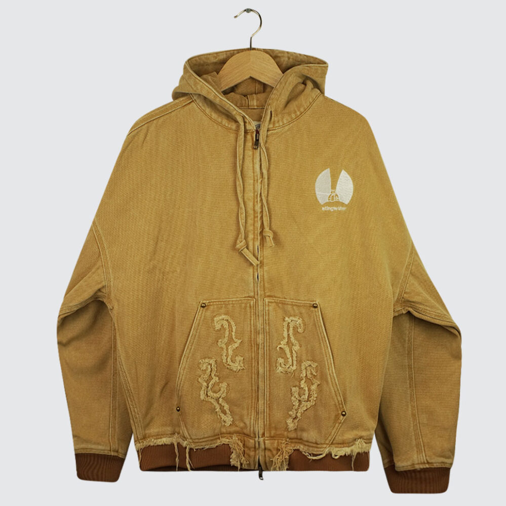 Stingwater Kowboy Zip Up Hoodie Brown Canvas