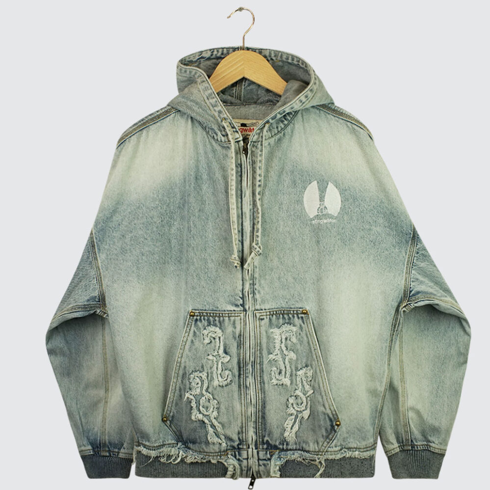 Stingwater Kowboy Zip Up Hoodie Vintage Blue