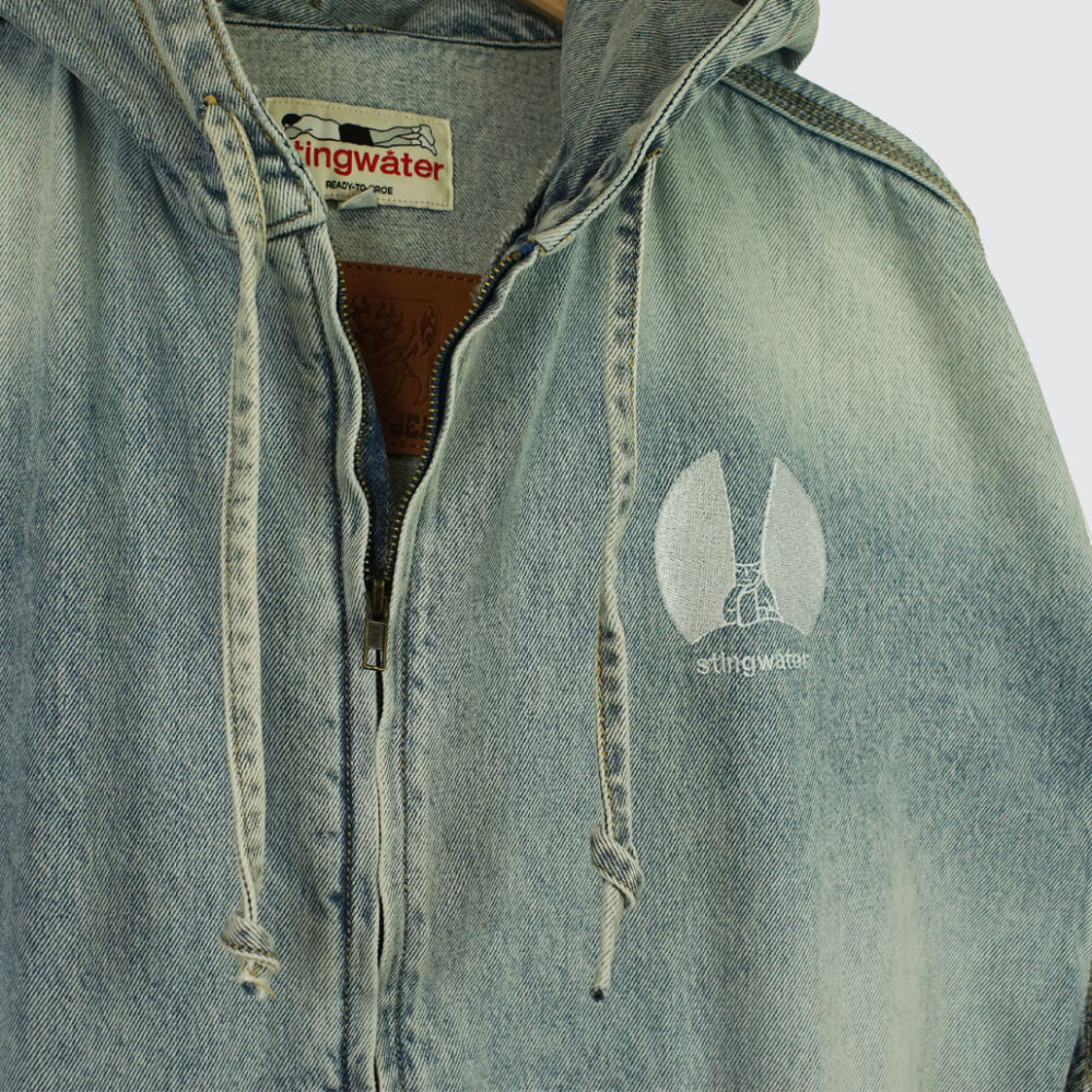 Stingwater Kowboy Zip Up Hoodie Vintage Blue Stingwater Kowboy Zip Up Hoodie Vintage Blue
