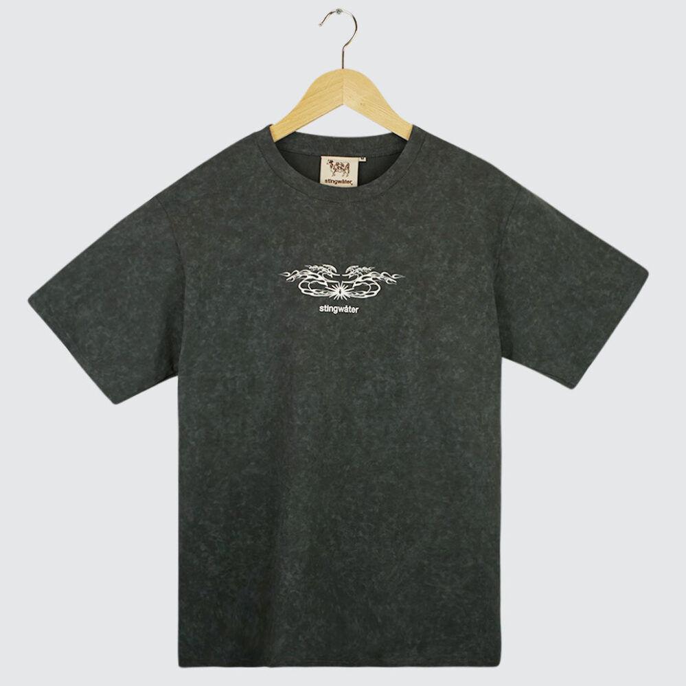 Stingwater Moses Flame T-Shirt Acid Black