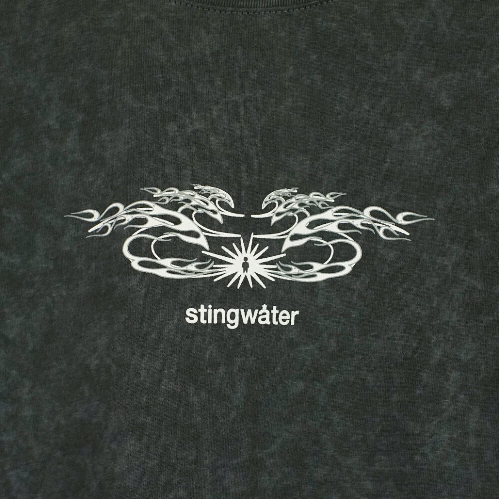 Stingwater Moses Flame T-Shirt Acid Black Stingwater Moses Flame T-Shirt Acid Black