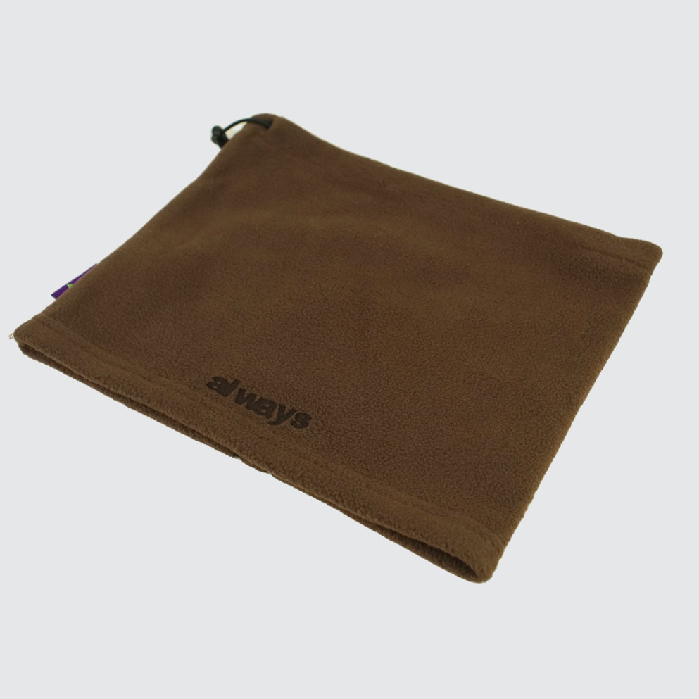 Always Do What You Should Do Polarfleece Snood Beanie Brown Always Do What You Should Do Polarfleece Snood Beanie Brown