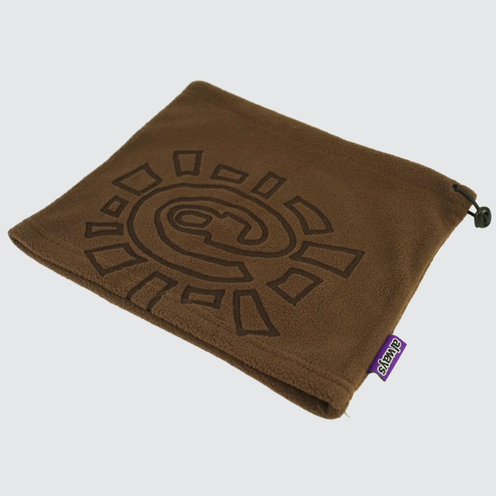 Always Do What You Should Do Polarfleece Snood Beanie Brown Always Do What You Should Do Polarfleece Snood Beanie Brown