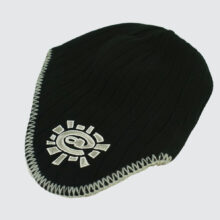 Always Do What You Should Do Reversible Ear Flap Beanie Black/Grey Always Do What You Should Do Reversible Ear Flap Beanie Black/Grey