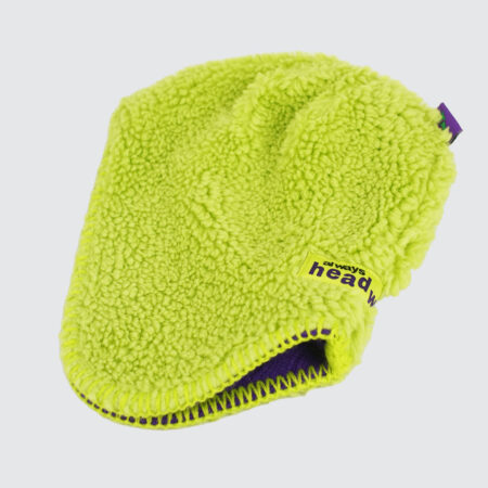 Always Do What You Should Do Reversible Ear Flap Beanie Purple/Green