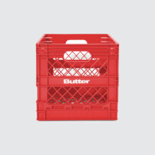 Butter Goods Collapsable Record Crate Red