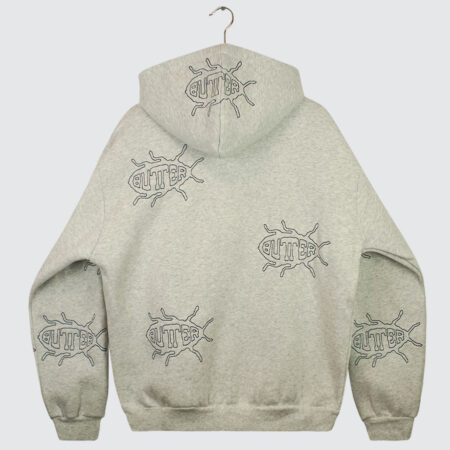 Butter Goods Roach Zip-Hoodie Ash Butter Goods Roach Zip-Hoodie Ash