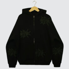 Butter Goods Roach Zip-Hoodie Black Butter Goods Roach Zip-Hoodie Black