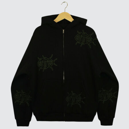 Butter Goods Roach Zip-Hoodie Black Butter Goods Roach Zip-Hoodie Black