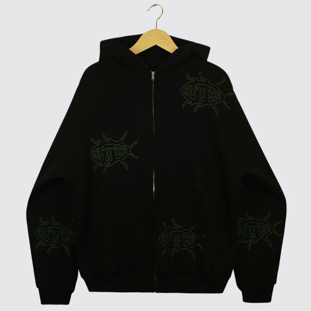 Butter Goods Roach Zip-Hoodie Black