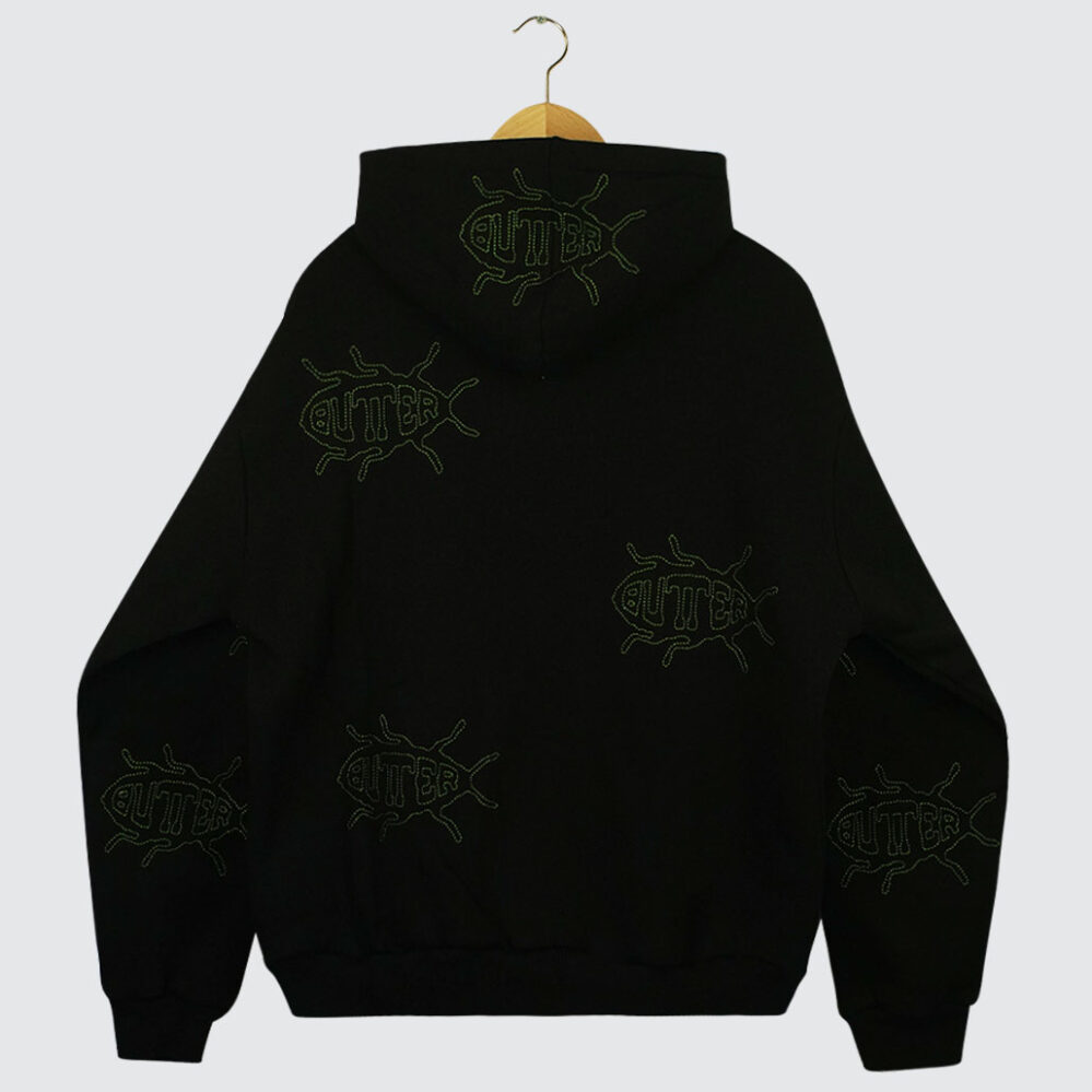 Butter Goods Roach Zip-Hoodie Black Butter Goods Roach Zip-Hoodie Black