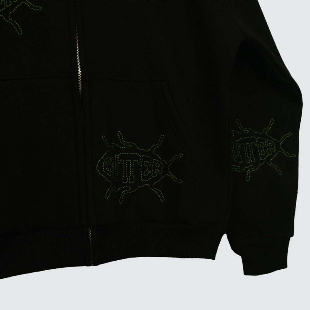 Butter Goods Roach Zip-Hoodie Black Butter Goods Roach Zip-Hoodie Black