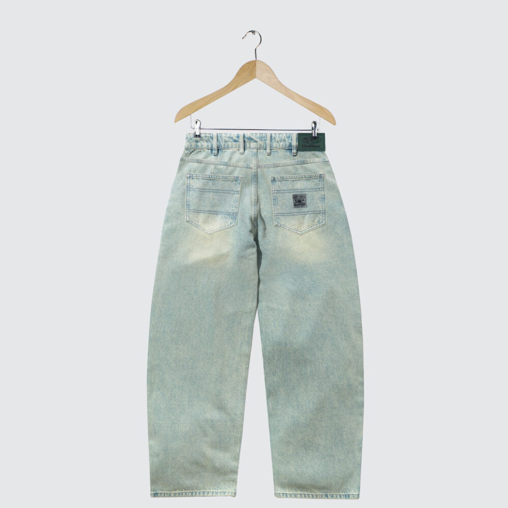 Butter Goods Wide Cut Denim Jeans Tinted Blue Butter Goods Wide Cut Denim Jeans Tinted Blue