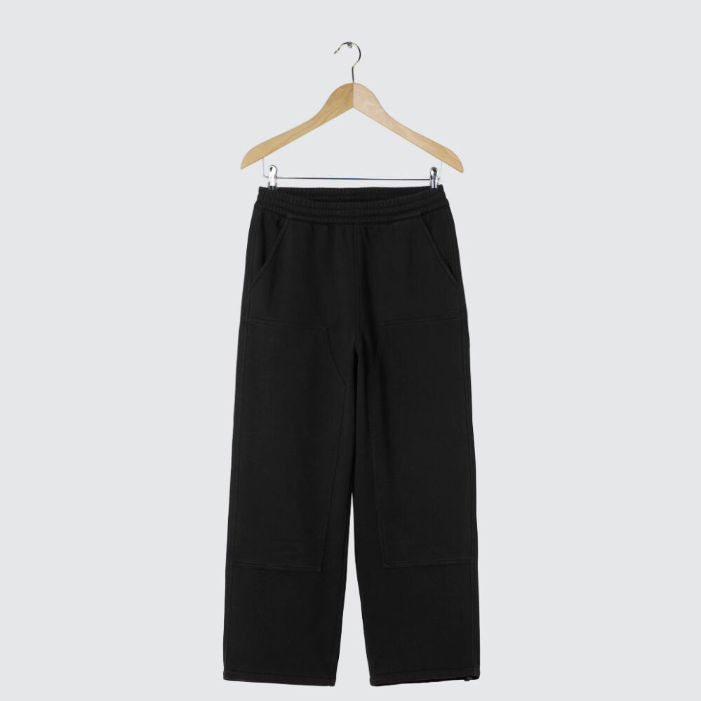 Carhartt WIP Double Knee Sweat Pant Black Stone Washed