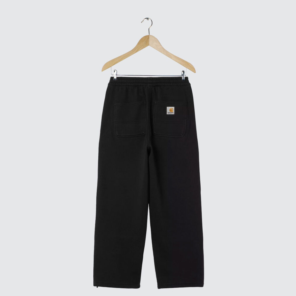 Carhartt WIP Double Knee Sweat Pant Black Stone Washed