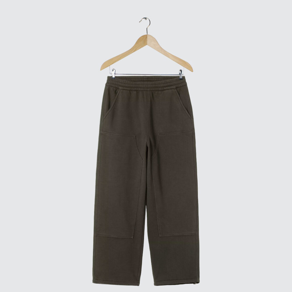 Carhartt WIP Double Knee Sweat Pant Olive Stone Washed