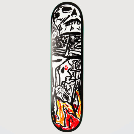 Poetic Collective Burning Skull Frame 8.5″