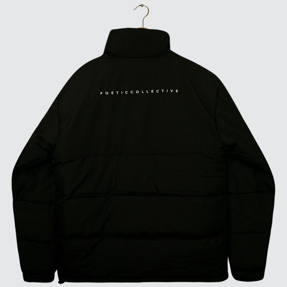 Poetic Collective Puffer Jacket Black