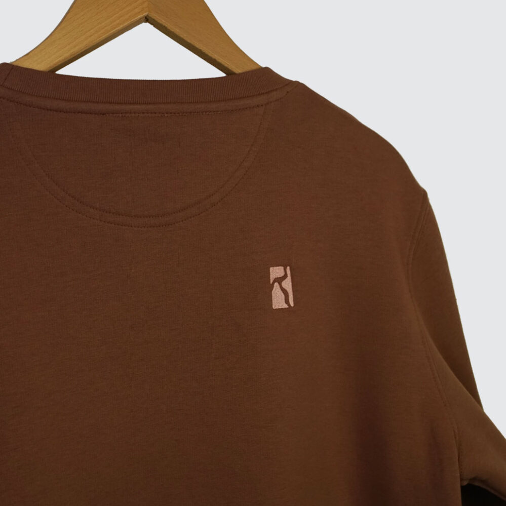 Poetic Collective Three Prints Crewneck Brown