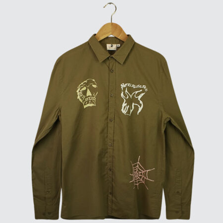 Poetic Collective Three Prints Shirt Olive Poetic Collective Three Prints Shirt Olive