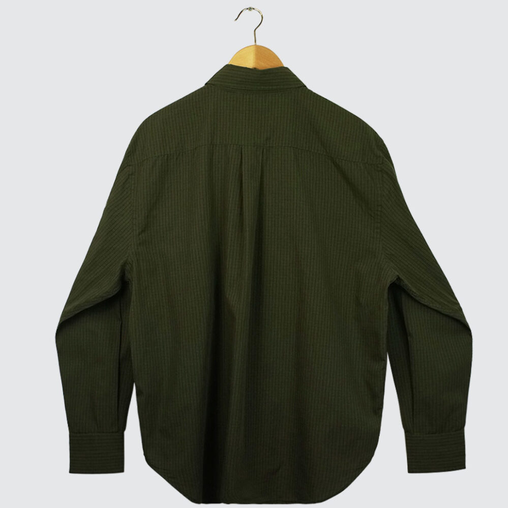 Polar Skate Co. Ben L/S Shirt Army Green Check