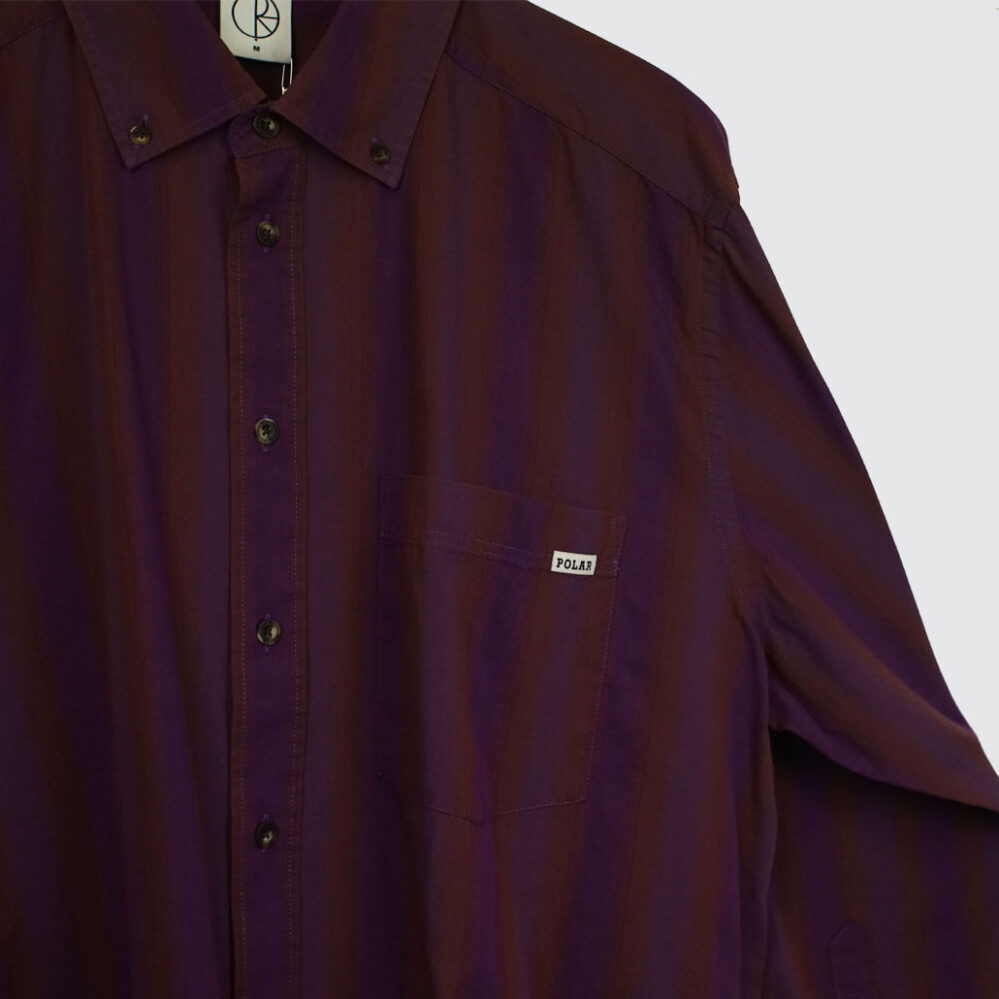 Polar Skate Co. Ben L/S Shirt Purple Stripe Polar Skate Co. Ben L/S Shirt Purple Stripe