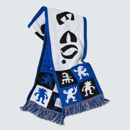 Polar Skate Co. Football Scarf Checkers Blue