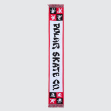Polar Skate Co. Football Scarf Checkers Red