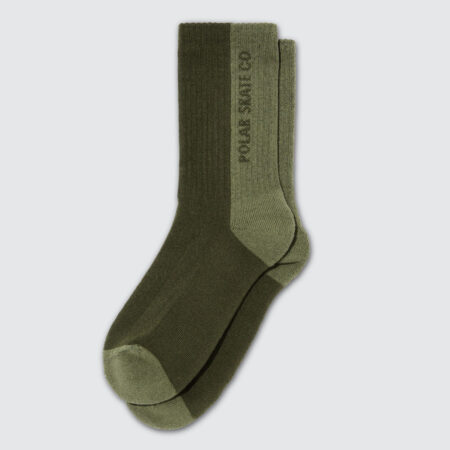 Polar Skate Co. Rib Socks Uniform Green