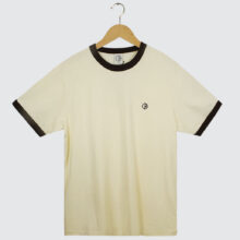 Polar Skate Co. Ringer T-Shirt Ivory/Chocolate