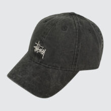 Stüssy Basic Washed Low Pro Cap Charcoal Stüssy Basic Washed Low Pro Cap Charcoal