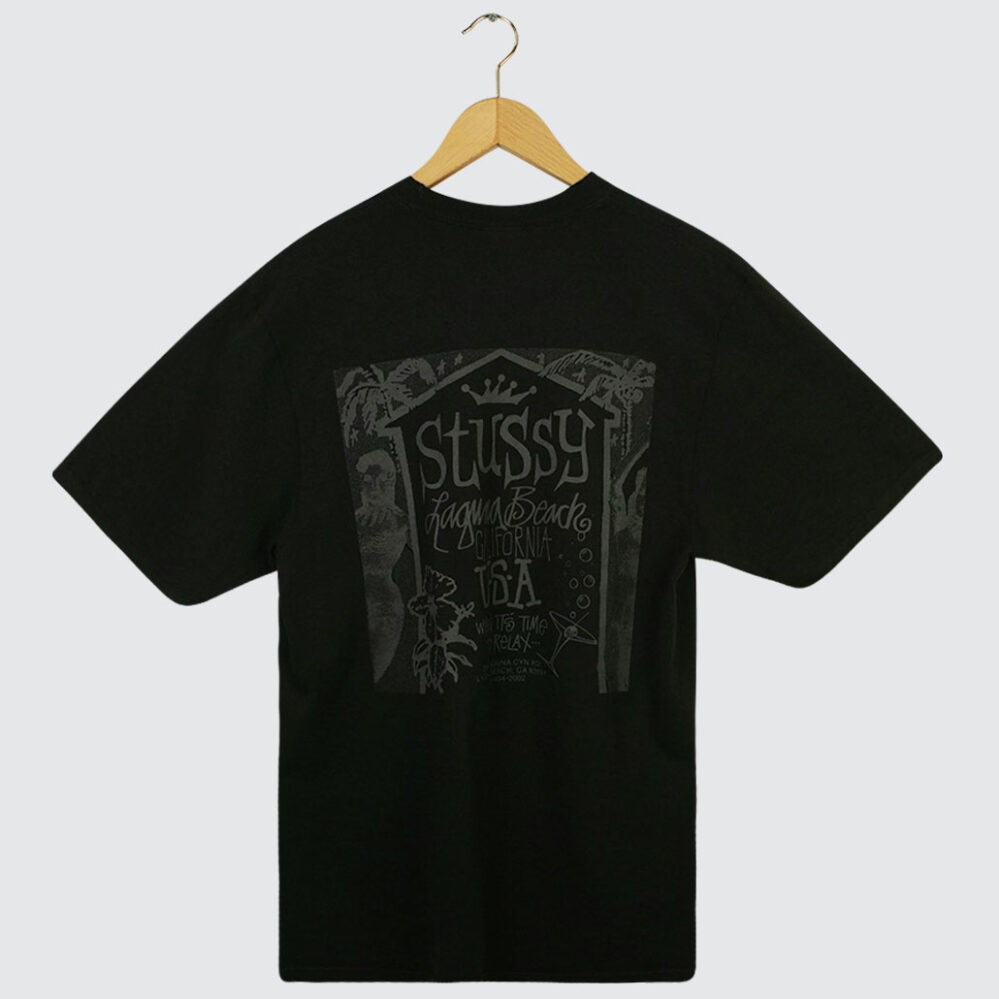 Stüssy Beachhouse Pig. Dyed T-Shirt Black Stüssy Beachhouse Pig. Dyed T-Shirt Black