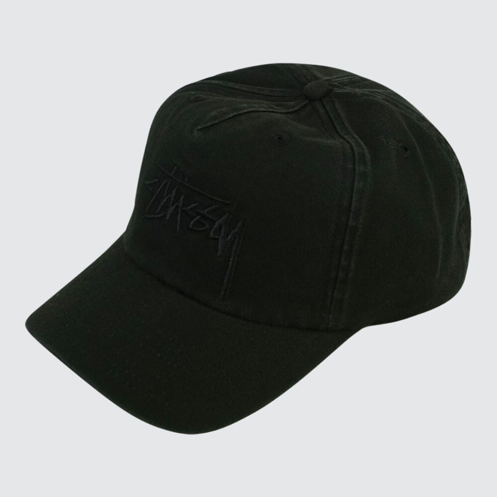 Stüssy Big Stock Mid Depth Cap Black