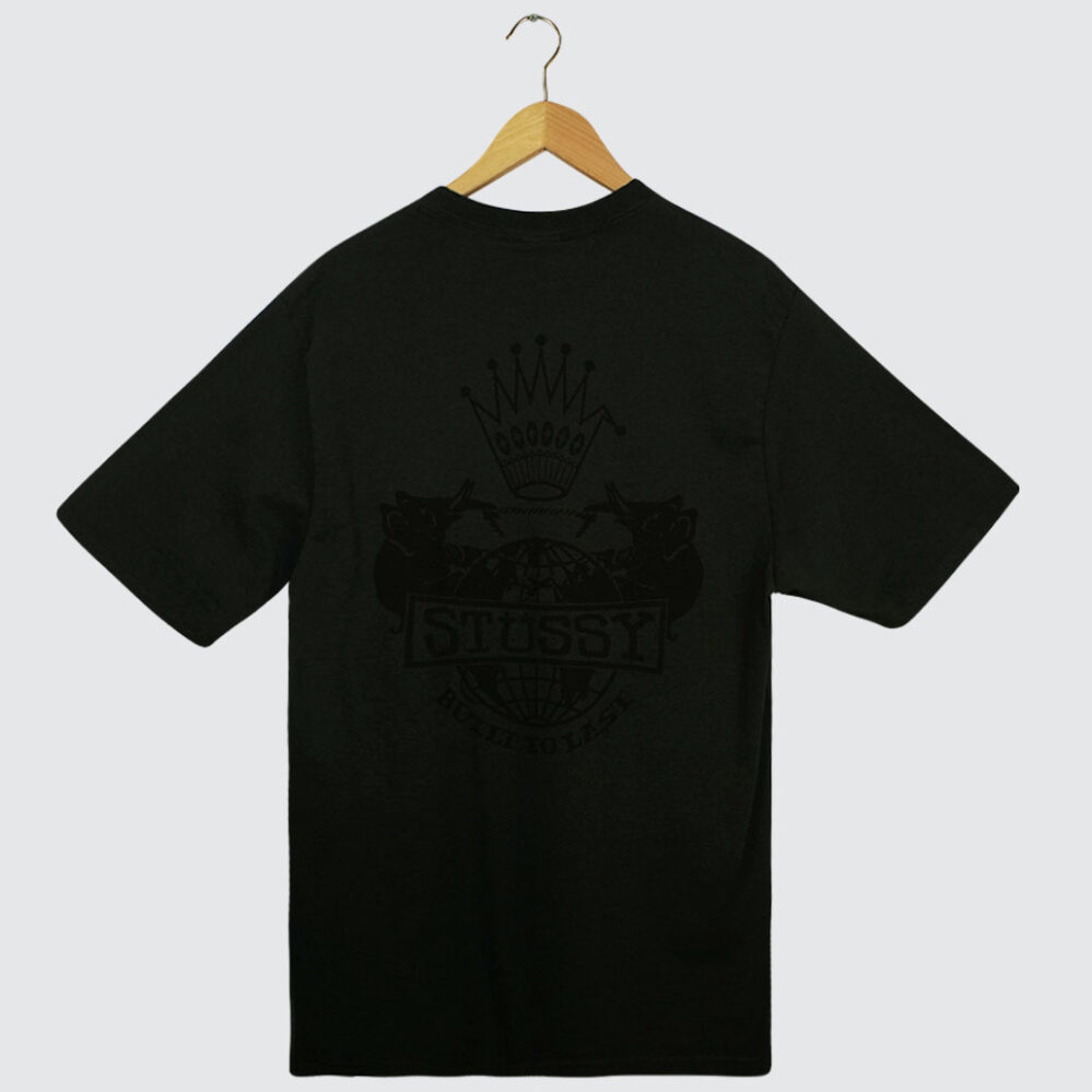 Stüssy Built To Last Pig. Dyed T-Shirt Faded Black Stüssy Built To Last Pig. Dyed T-Shirt Faded Black