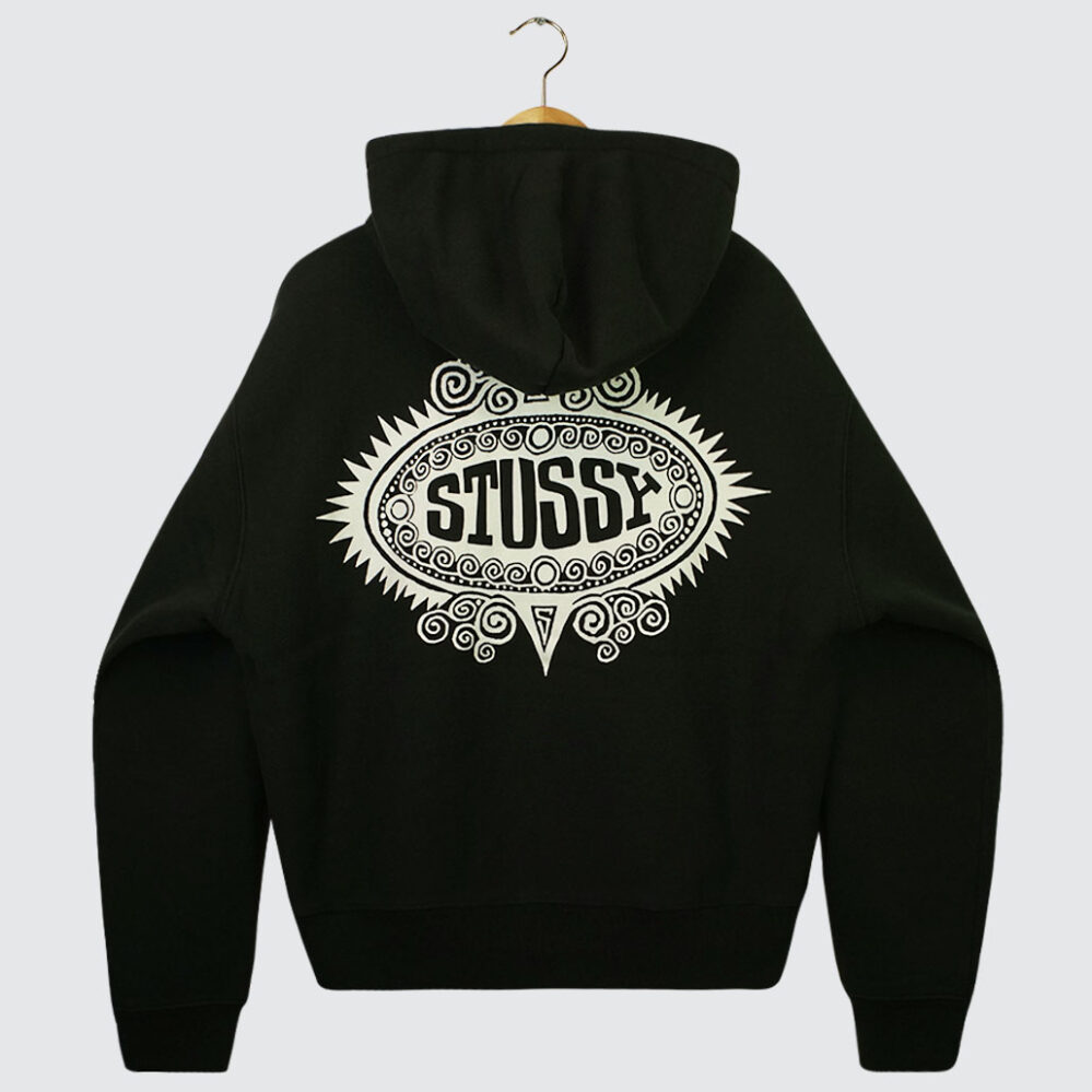 Stüssy Mantra Zip Hoodie Black