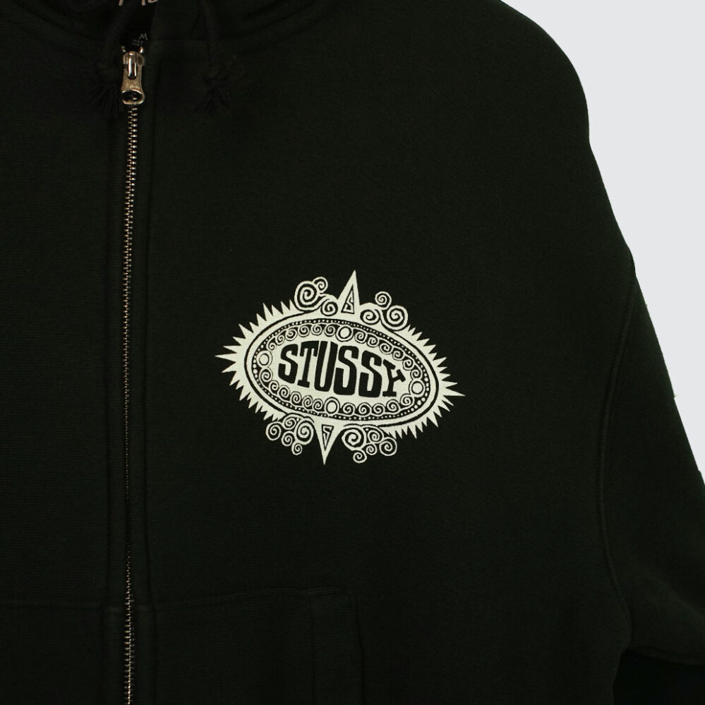 Stüssy Mantra Zip Hoodie Black