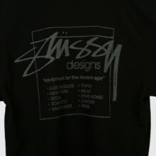 Stüssy Modern Age Pig. Dyed T-Shirt Black Stüssy Modern Age Pig. Dyed T-Shirt Black