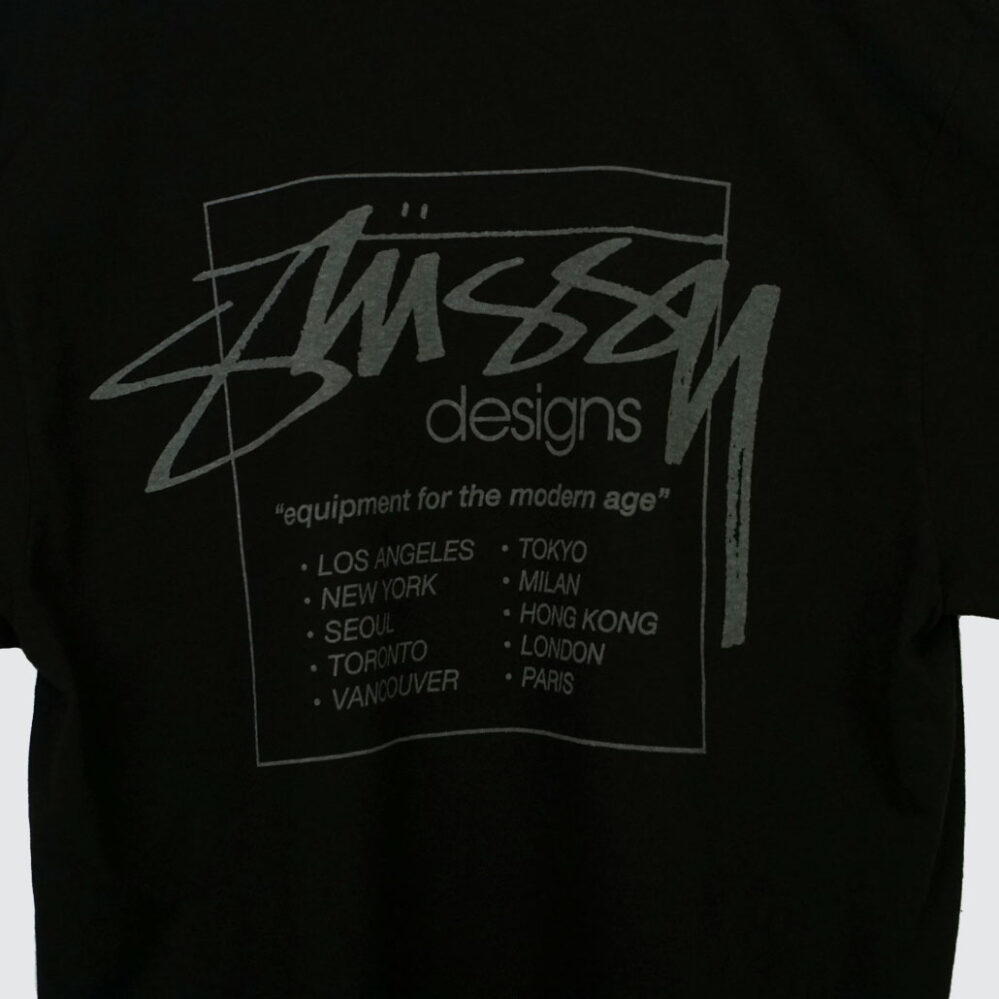 Stüssy Modern Age Pig. Dyed T-Shirt Black Stüssy Modern Age Pig. Dyed T-Shirt Black