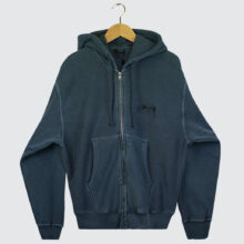 Stüssy Modern Age Pig. Dyed Zip Hoodie Navy Stüssy Modern Age Pig. Dyed Zip Hoodie Navy