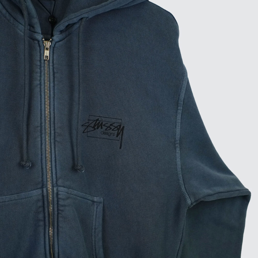 Stüssy Modern Age Pig. Dyed Zip Hoodie Navy Stüssy Modern Age Pig. Dyed Zip Hoodie Navy