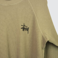 Stüssy Raglan Thermal Basic Stock Longsleeve Bone Stüssy Raglan Thermal Basic Stock Longsleeve Bone