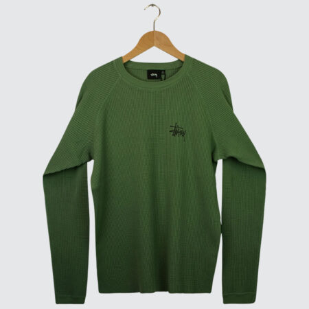 Stüssy Raglan Thermal Basic Stock Longsleeve Sage