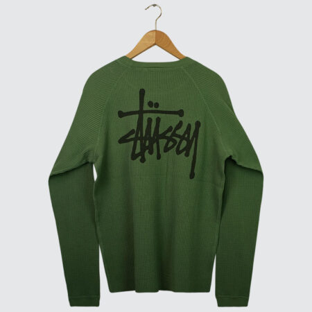 Stüssy Raglan Thermal Basic Stock Longsleeve Sage
