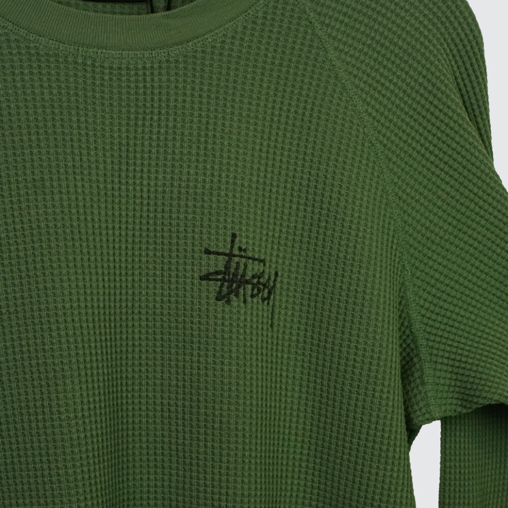 Stüssy Raglan Thermal Basic Stock Longsleeve Sage Stüssy Raglan Thermal Basic Stock Longsleeve Sage