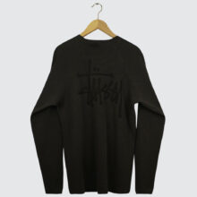 Stüssy Raglan Thermal Basic Stock Longsleeve Washed Black Stüssy Raglan Thermal Basic Stock Longsleeve Washed Black