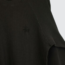 Stüssy Raglan Thermal Basic Stock Longsleeve Washed Black Stüssy Raglan Thermal Basic Stock Longsleeve Washed Black